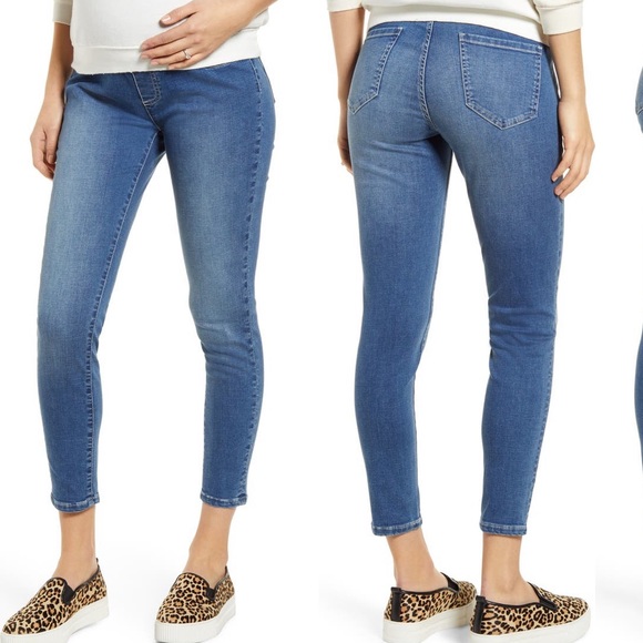 ANGEL MATERNITY High Waist Crop Jeans - Size XL - Picture 2 of 2